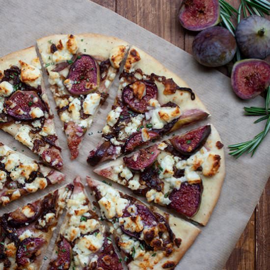 Caramelised Onion, Fig & Feta Pizza
