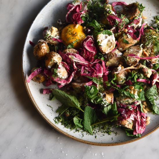 Vegan potato salad (fodmap + GF)