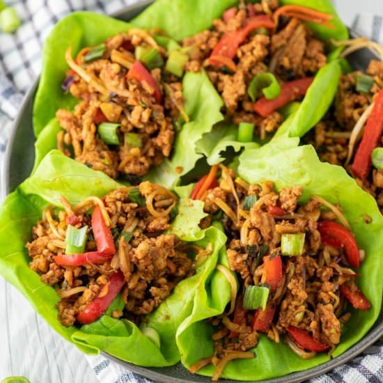 Thai Chicken Lettuce Wraps