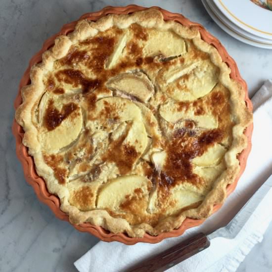 Peach Custard Pie