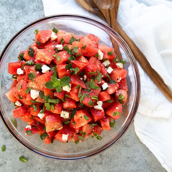 watermelon feta salad