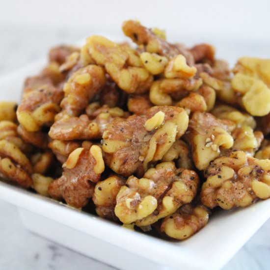 Salt and Pepper Roasted Walnuts