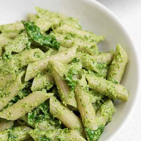 Vegan Kale Pesto Pasta