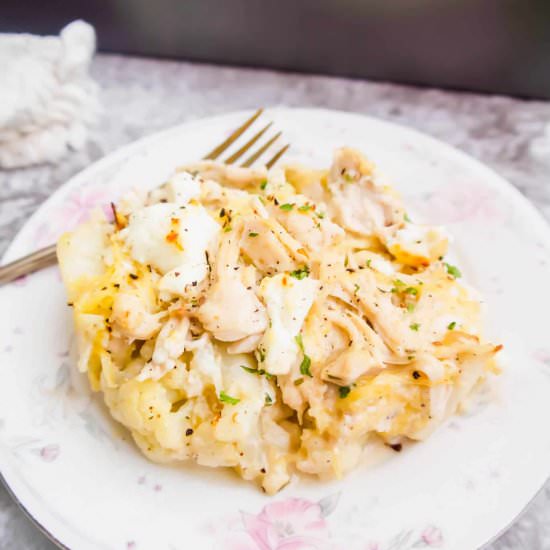 Creamy Spaghetti Squash Chicken