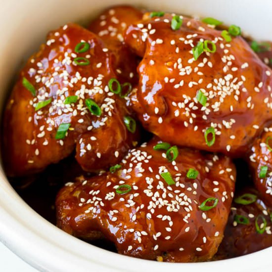 Slow Cooker Chicken Thighs