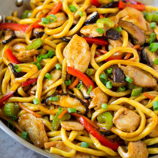 Stir Fry Noodles with Chicken
