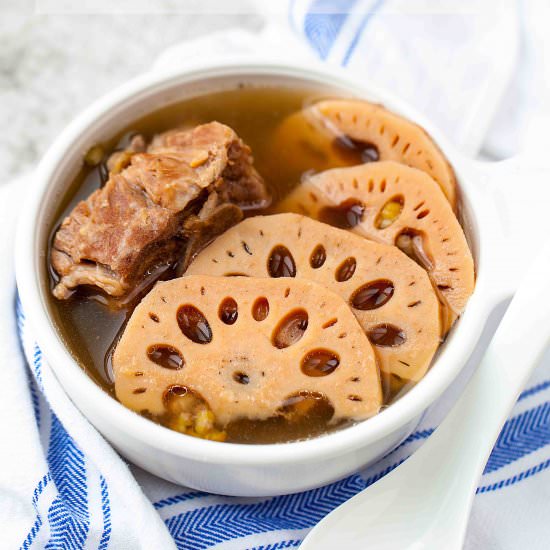 LOTUS ROOT AND PORK BONE SOUP