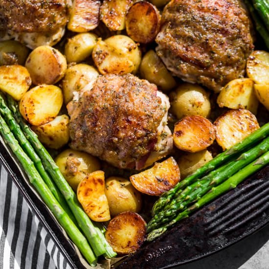 Honey Mustard Chicken Sheet Pan