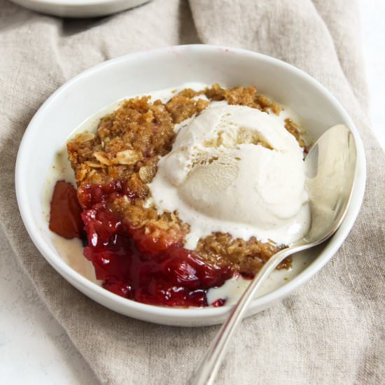 Peach Blackberry Crisp