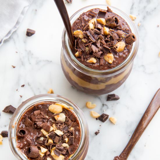 Peanut Butter Chocolate Chia Pudding
