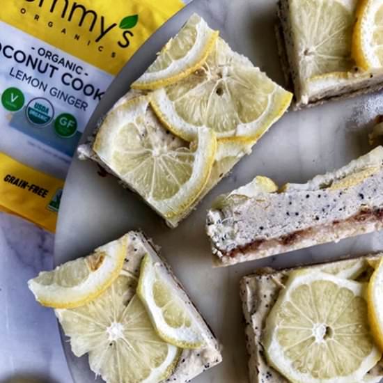 No Bake Lemon Poppyseed Cheesecakes