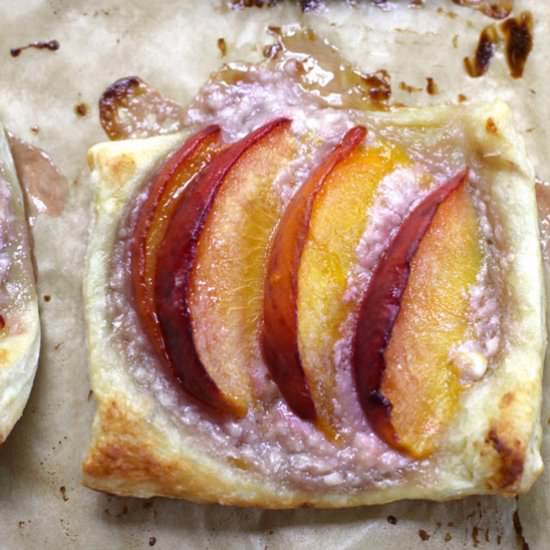 Puff Pastry Peach Tartlets