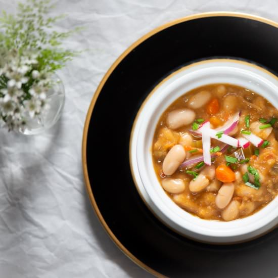 Pochas( Simmered Shelling Beans)