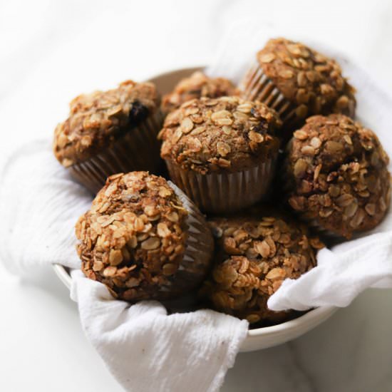 Mixed Berry Crumble Muffins