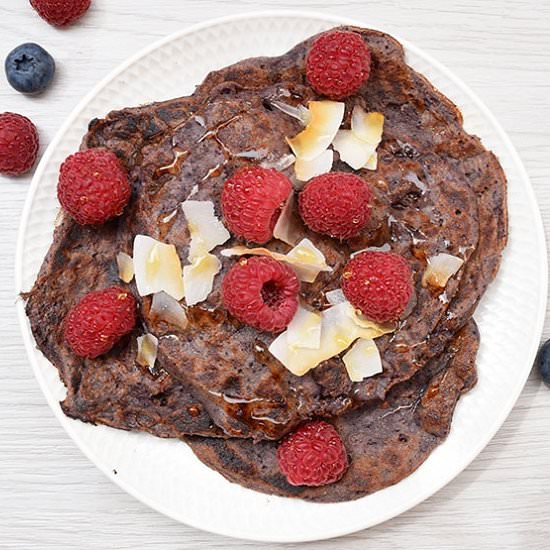 Blueberry Quinoa Pancakes