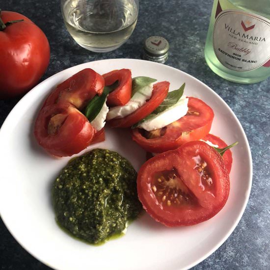 Tomato Caprese Salad with Pesto