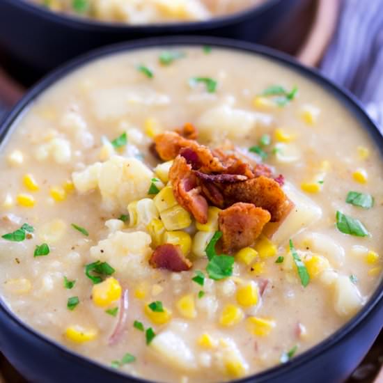 Cauliflower Corn Chowder