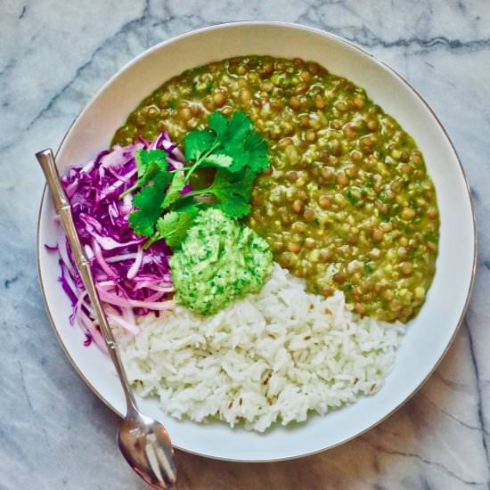 SPICY BROWN LENTILS CURRY