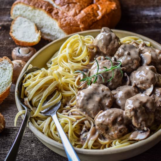 Meatballs in Mushroom Sauce