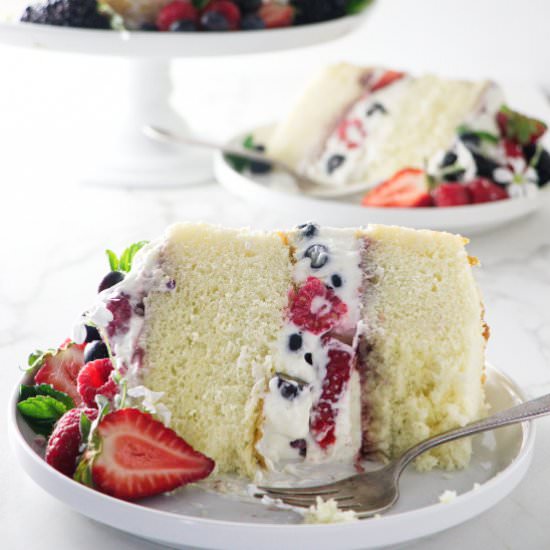 Hot milk sponge cake