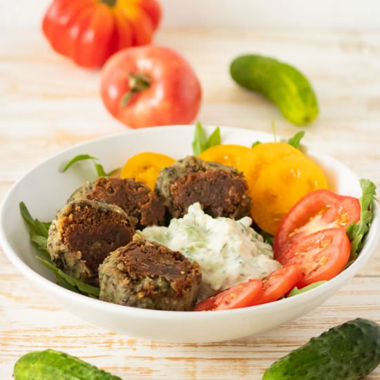Black Bean Falafel Bowls