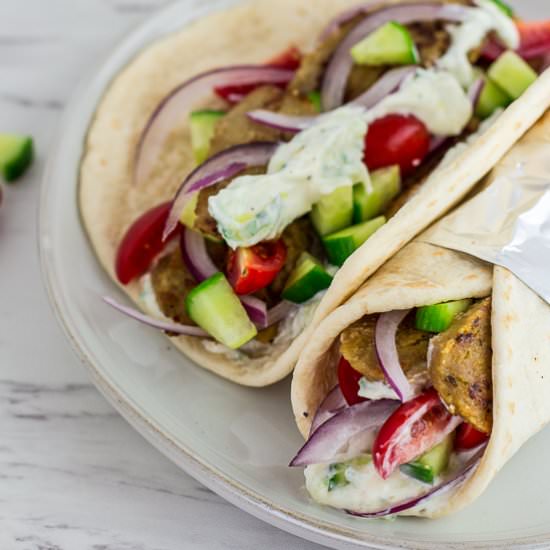 Vegetarian Seitan Gyros