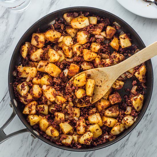 Vegan Soy Chorizo Potato Hash