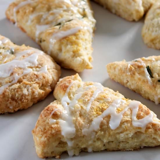 Lemon Rosemary Scones
