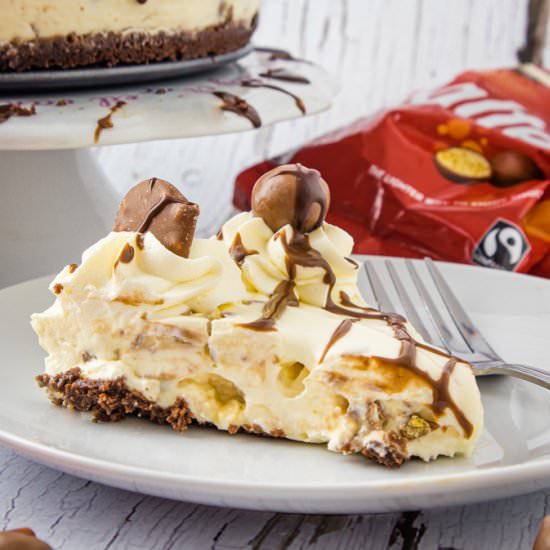 No Bake Malteser Cheesecake