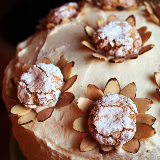 Chocolate Almond Tiramisu Cake
