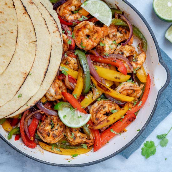 Easy Shrimp Fajitas