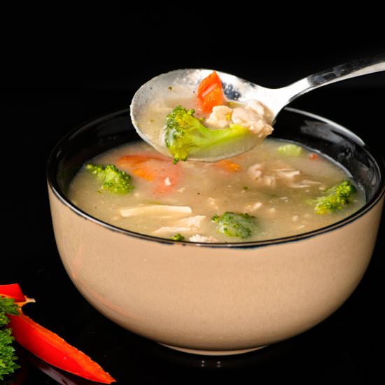 Chicken Broccoli Soup/ Healthy soup