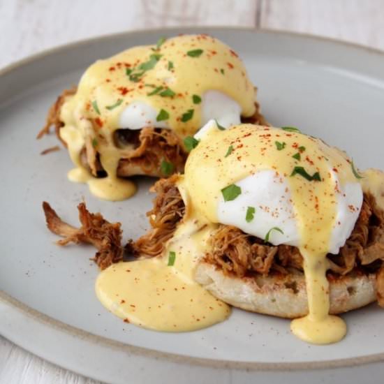Pulled Pork Eggs Benedict