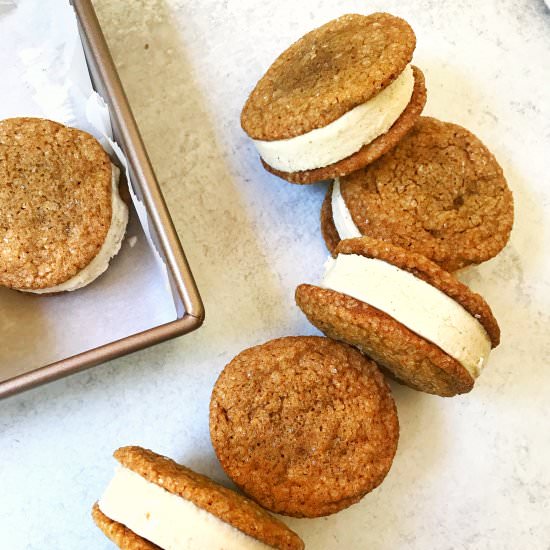 Molasses Cookies Cinnamon Ice Cream