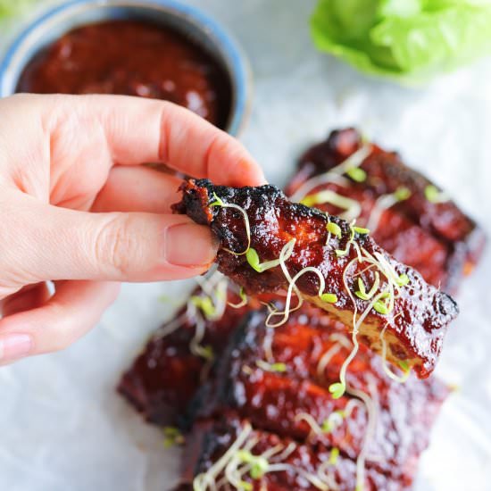 Tofu BBQ “Ribs”