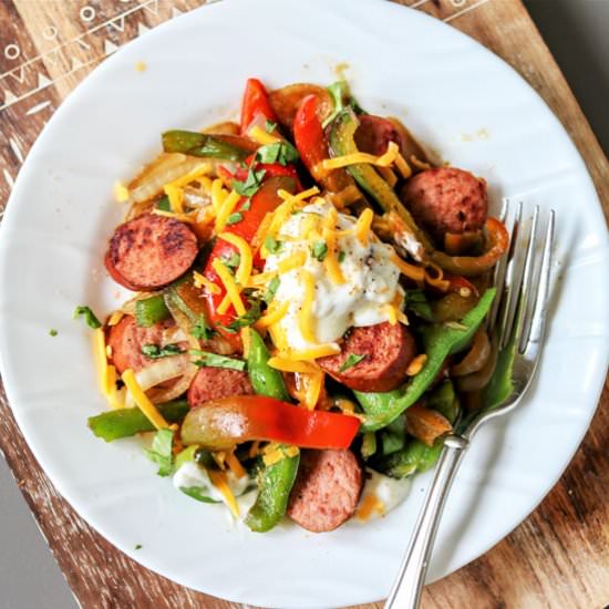 Cajun Sausage and Peppers