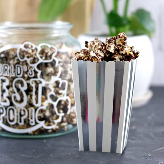Homemade Chocolate Covered Popcorn