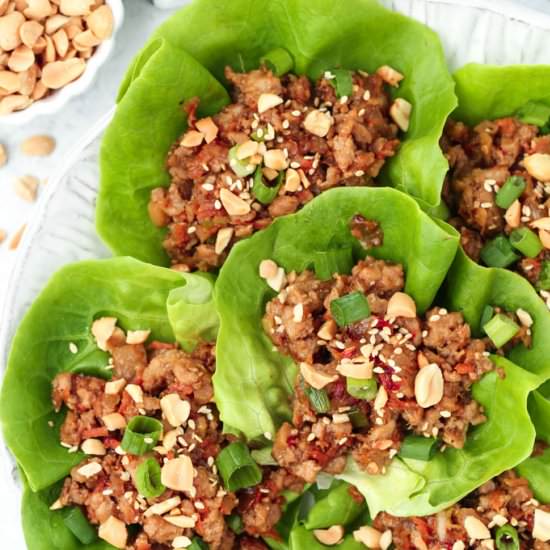 Healthy Chicken Lettuce Wraps