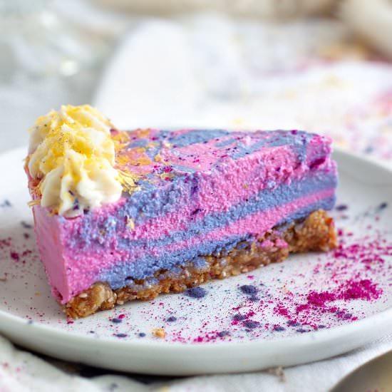 Vegan Unicorn Cheesecake