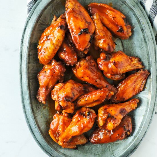 Grilled Honey Hot Wings