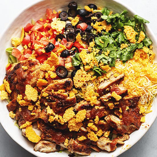 Keto Taco Salad with Chicken