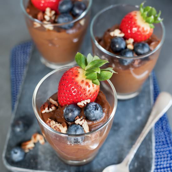 healthy chocolate pudding