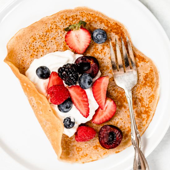 Sweet Cinnamon Crepes