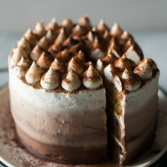 Chocolate Coffee Caramel Cake