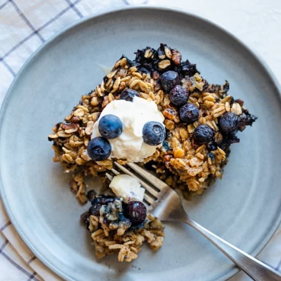 Baked Blueberry Oatmeal