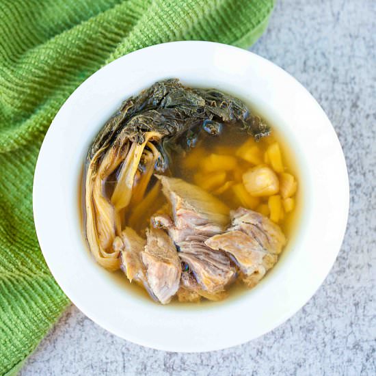 DRIED BOK CHOY SOUP