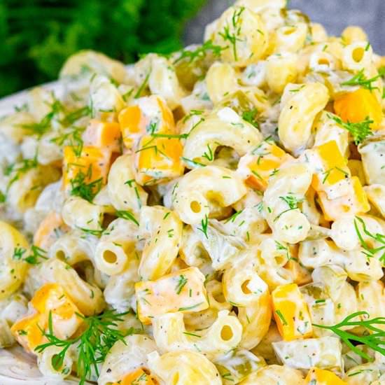 Dill Pickle Pasta Salad