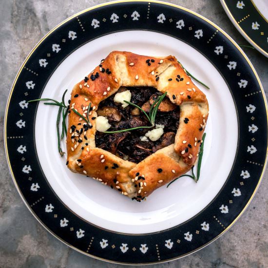 Caramelised Onion Mushroom Galettes