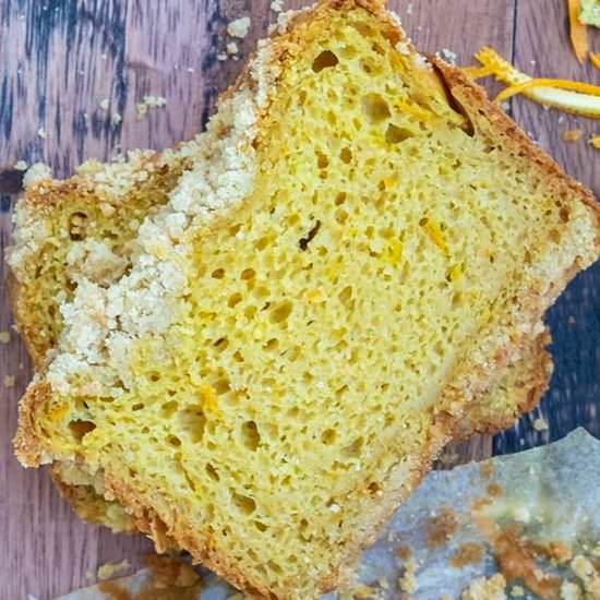 GF Orange Loaf With Streusel Topping