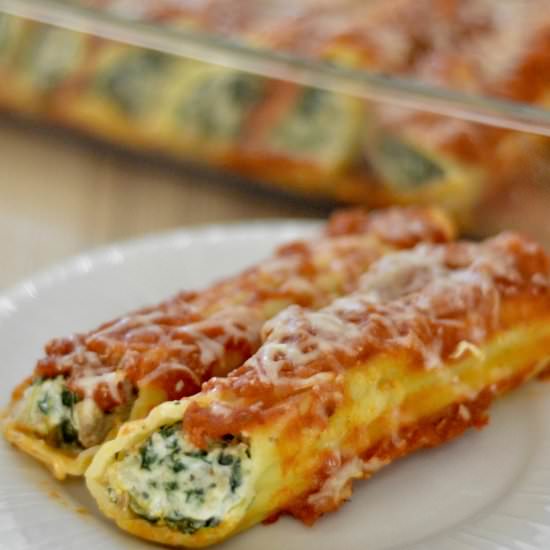 Turkey & Spinach Manicotti